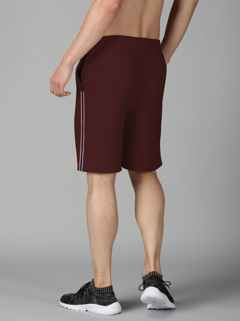 UrGear Solid Men Maroon Regular Shorts