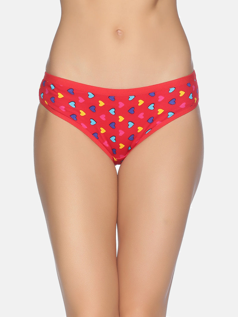 Women MultiColor Cotton Printed Combo Panties