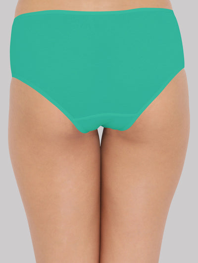 Women Blue Cotton Solid Panties